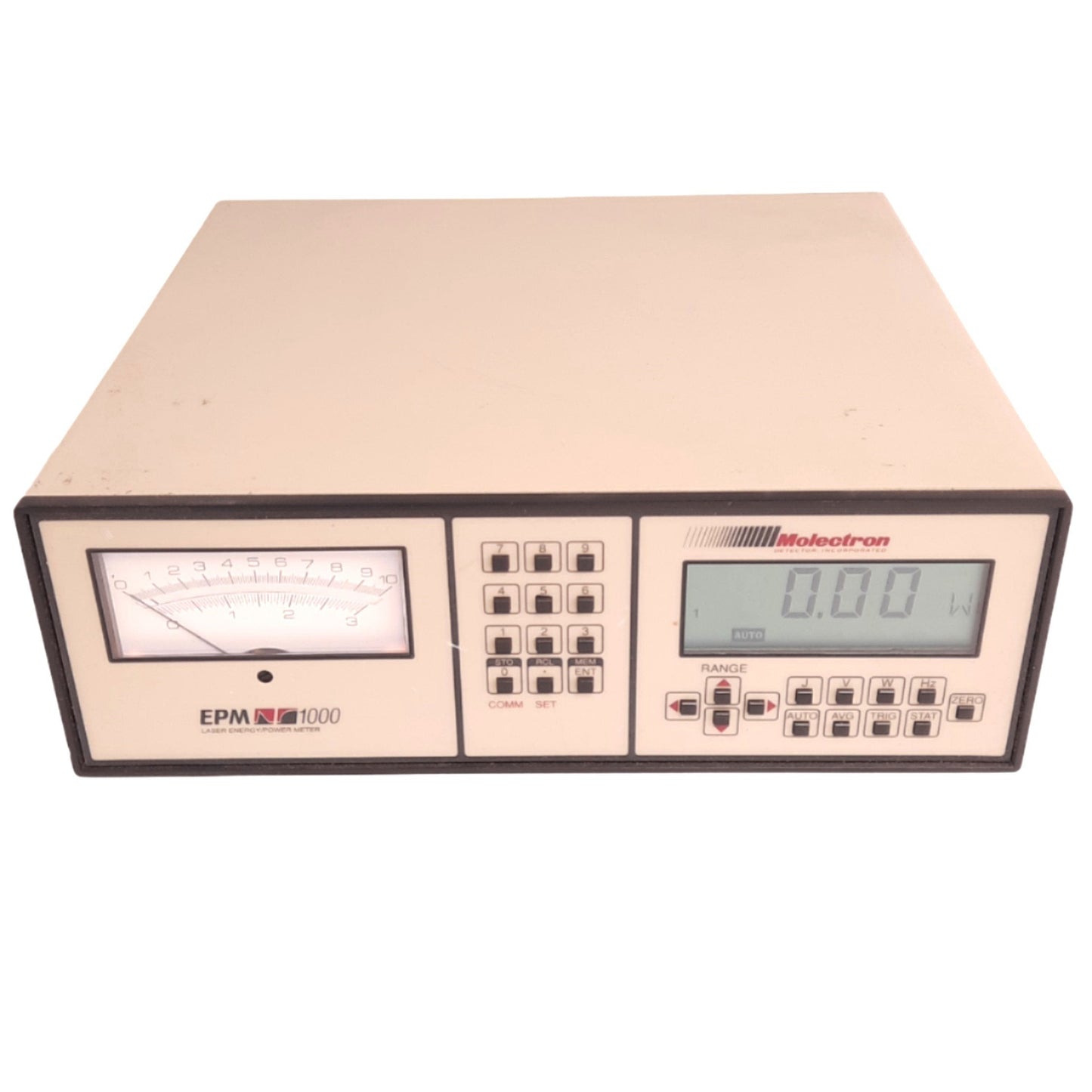 Used Molectron EPM1000 Laser Energy Joulemeter, 1pJ-10J, 1mW-10kW, 12-bit, 90-264VAC
