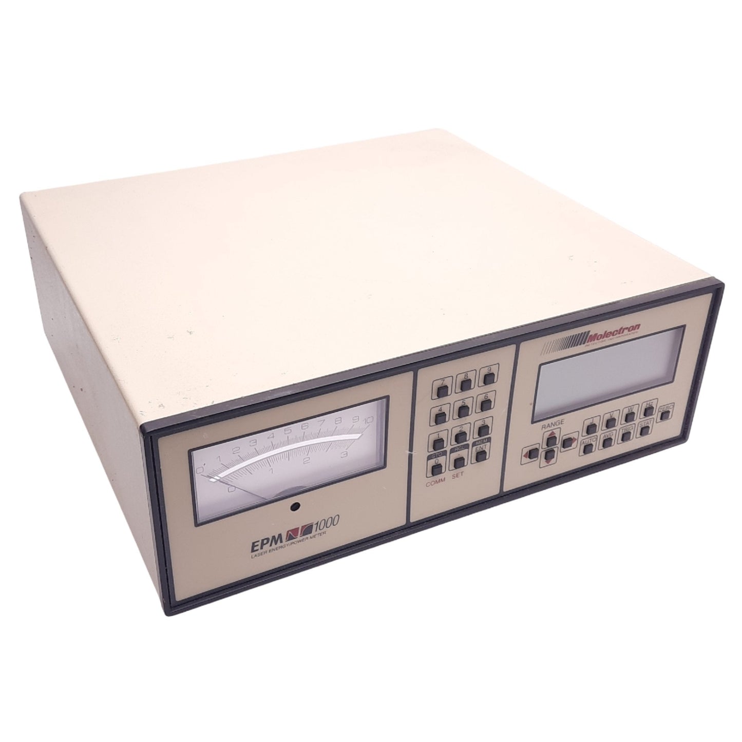 Used Molectron EPM1000 Laser Energy Joulemeter, 1pJ-10J, 1mW-10kW, 12-bit, 90-264VAC