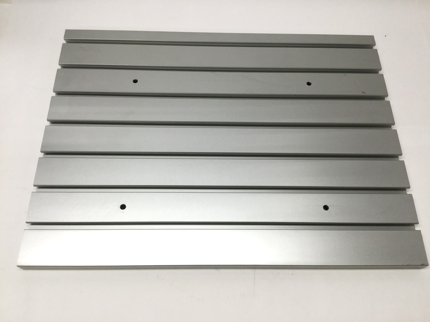 Used Isel PT50 Aluminum Extrusion Double-Sided T-Slot Fixture Plate 375mm W x 500mm L