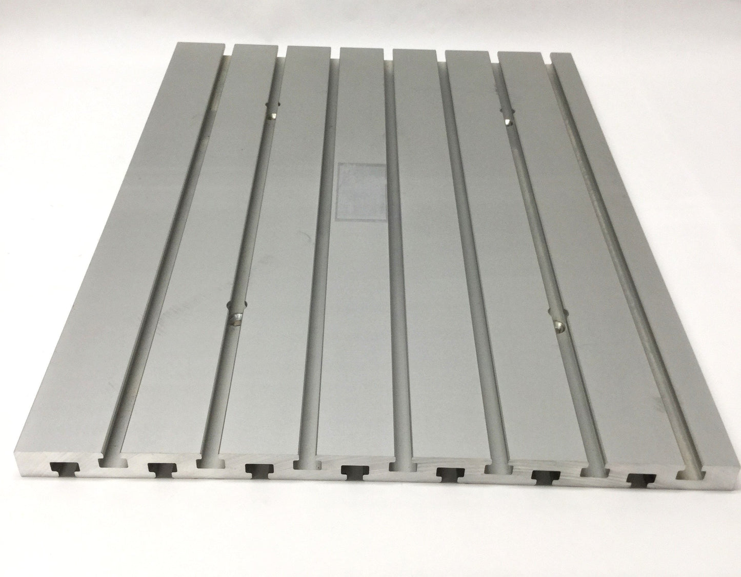 Used Isel PT50 Aluminum Extrusion Double-Sided T-Slot Fixture Plate 375mm W x 500mm L