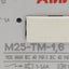 Used ABB M25-TM-1,6 Motor Protection Circuit Breaker, 3-Poles, 1N.O. + 1N.C., 1-1.6A