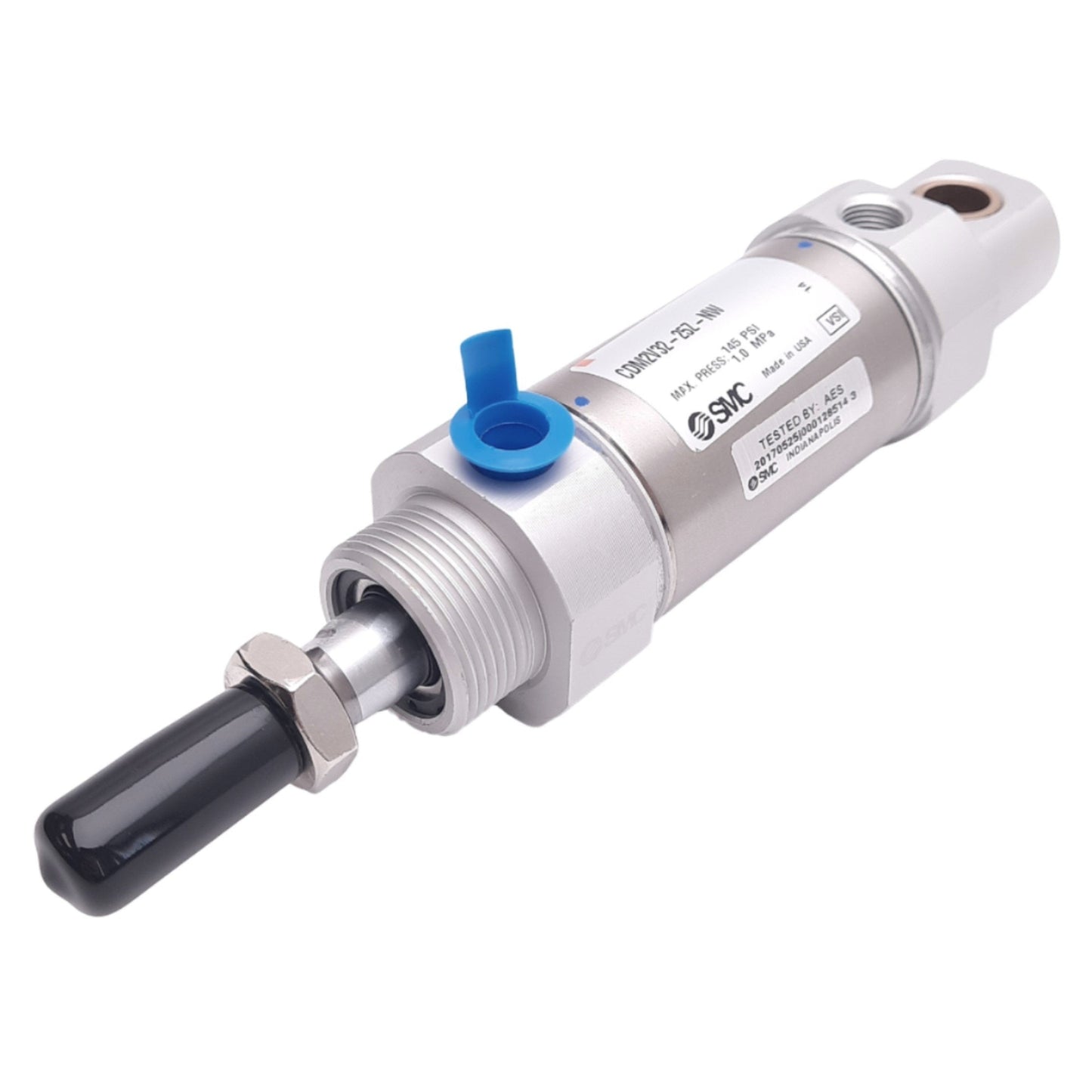 New SMC CDM2V32-25Z-NW Pneumatic Cylinder, ø32mm Bore, 25mm Stroke, Rc 1/8in, 145psi