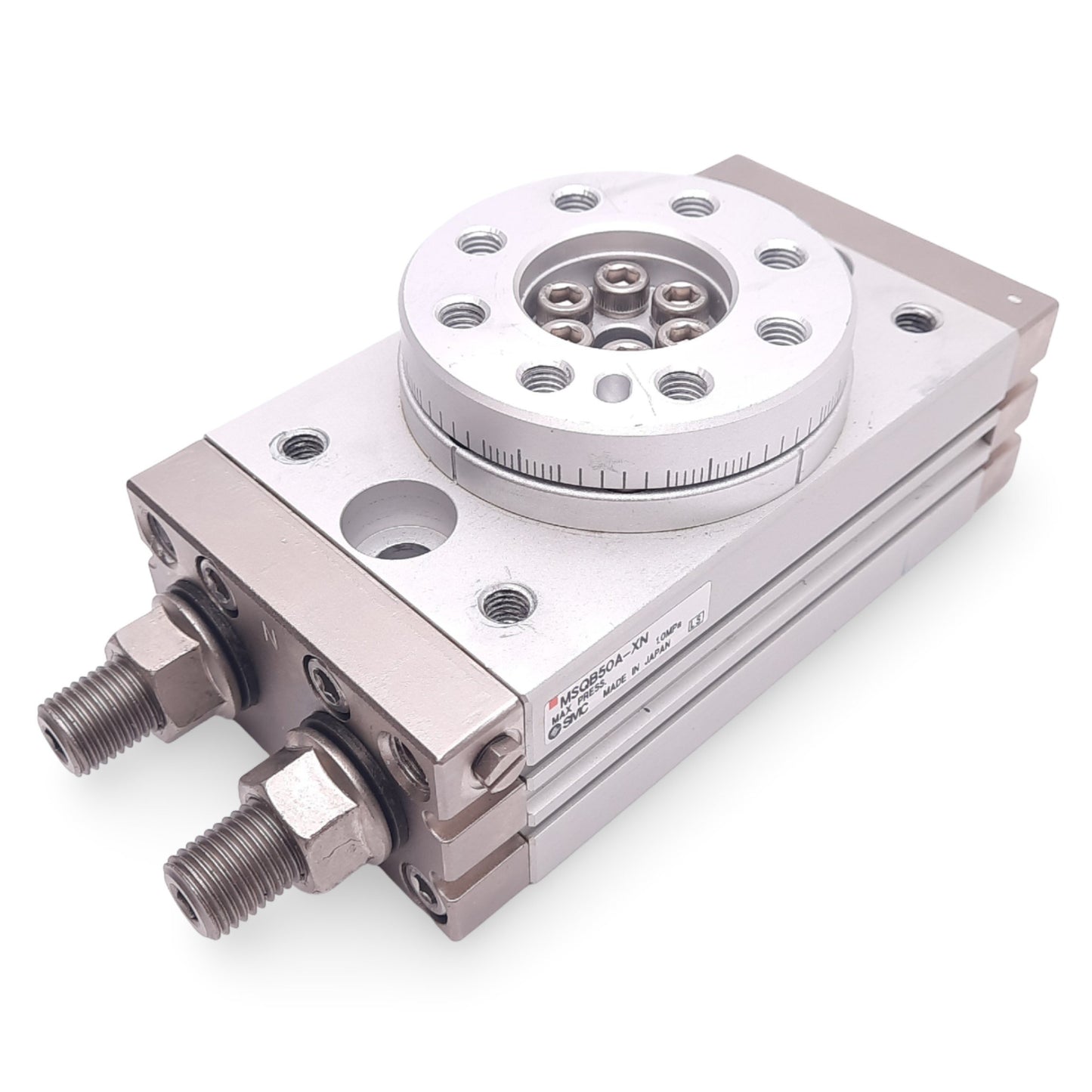 Used SMC MSQB50A-XN Pneumatic Rotary Cylinder, ø25mm Bore, 0-190°, 1/8in NPT, 1.0MPa