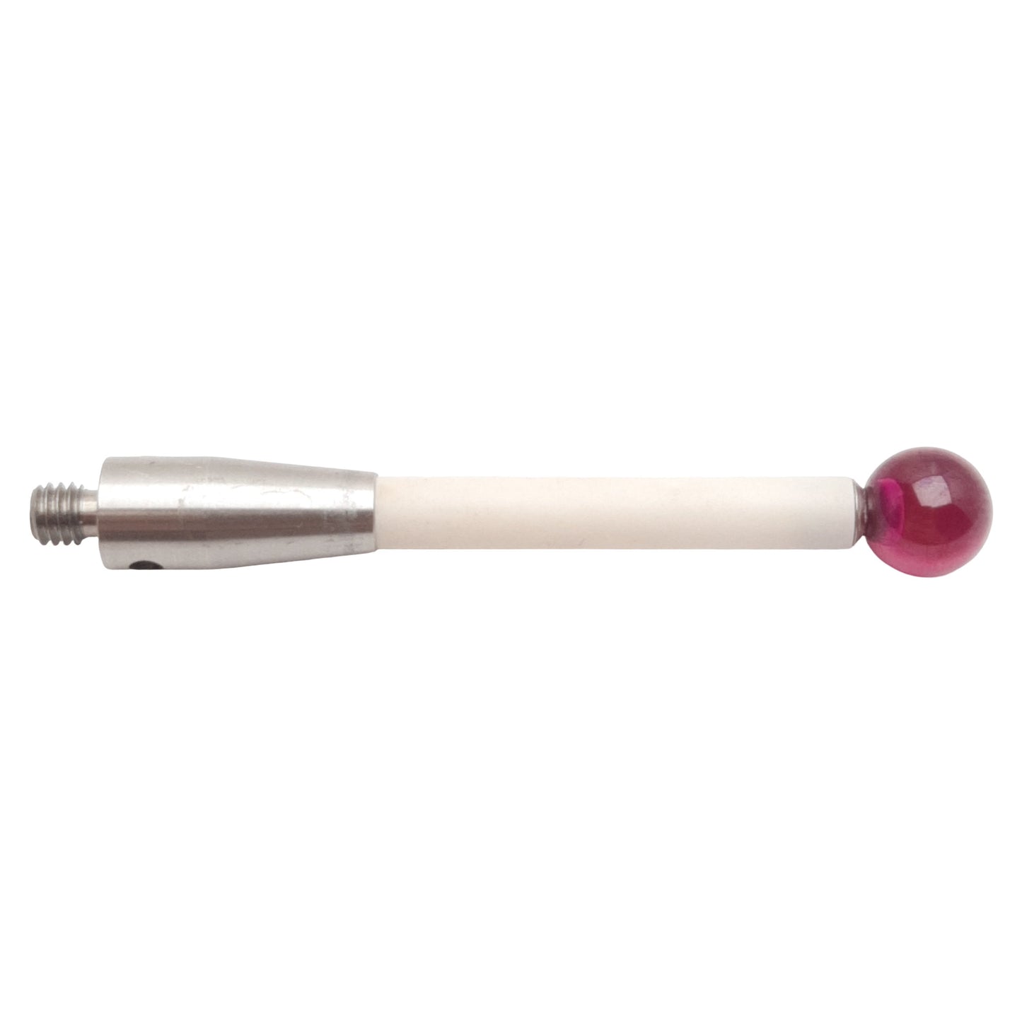 Used Renishaw Ruby Ball Stylus, ø8mm Ball, 32mm EWL, 54mm OAL, M5, Ceramic Stem