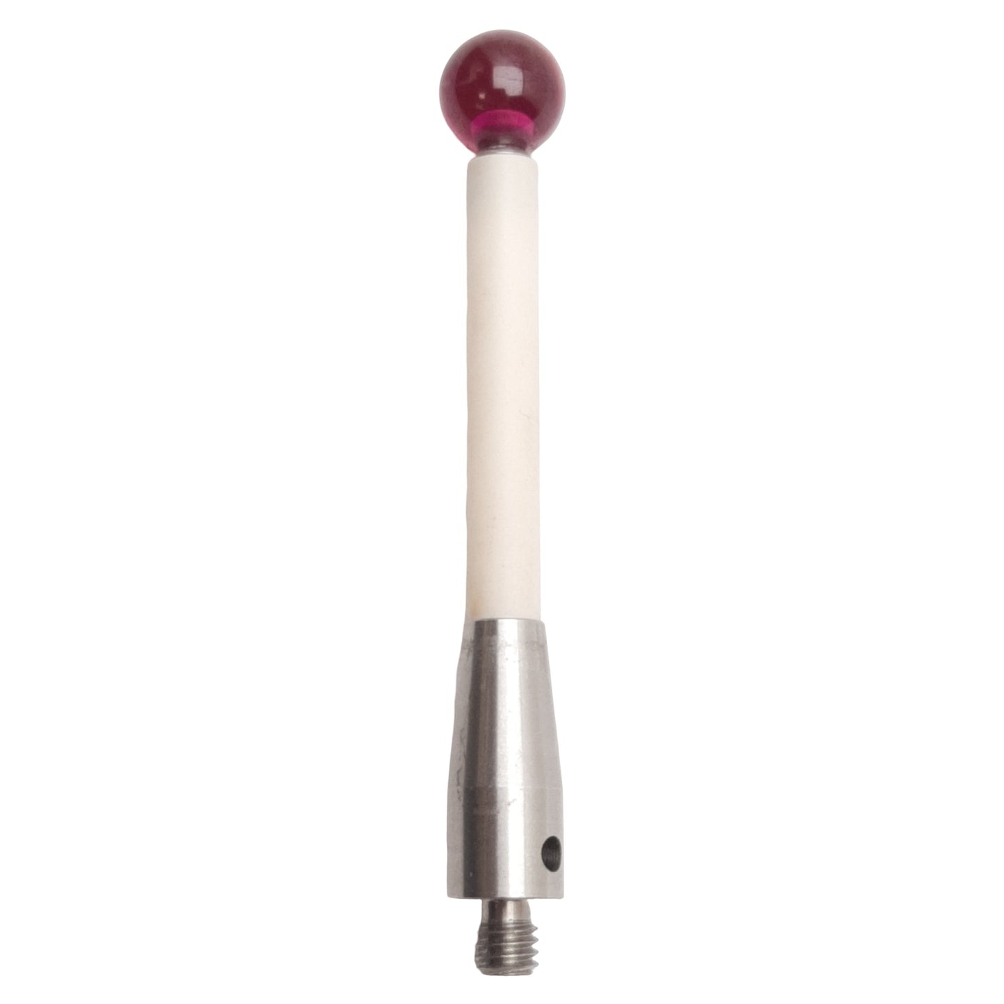 Used Renishaw Ruby Ball Stylus, ø8mm Ball, 32mm EWL, 54mm OAL, M5, Ceramic Stem