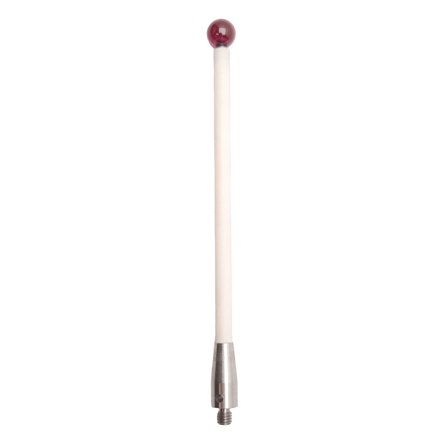 Used Renishaw Ruby Ball Stylus, ø8mm Ball, 80mm EWL, 104mm OAL, M5, Ceramic Stem