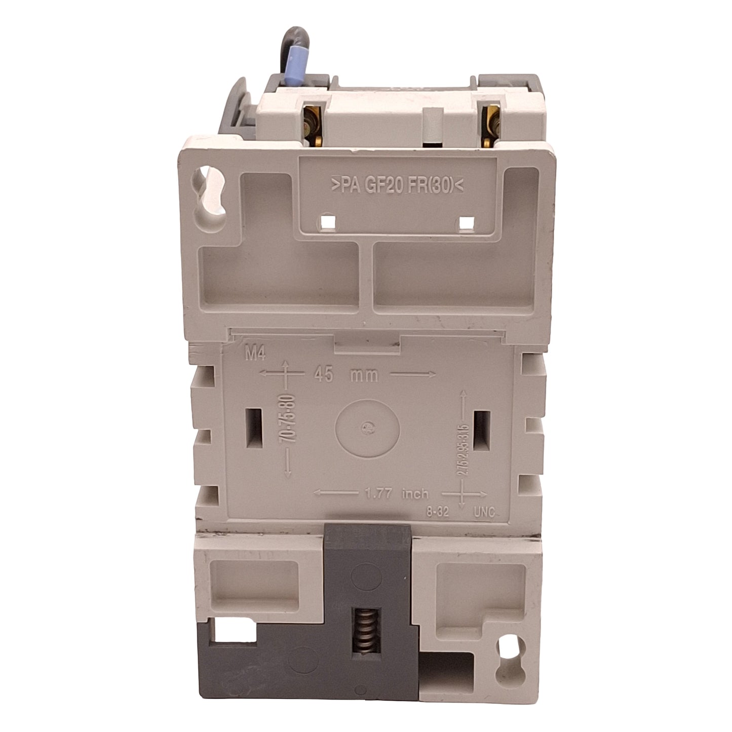 Used ABB AE26-30 Contactor, 3 Normally Open, 40A 600VAC 25HP, 24VDC Coil, DIN Rail