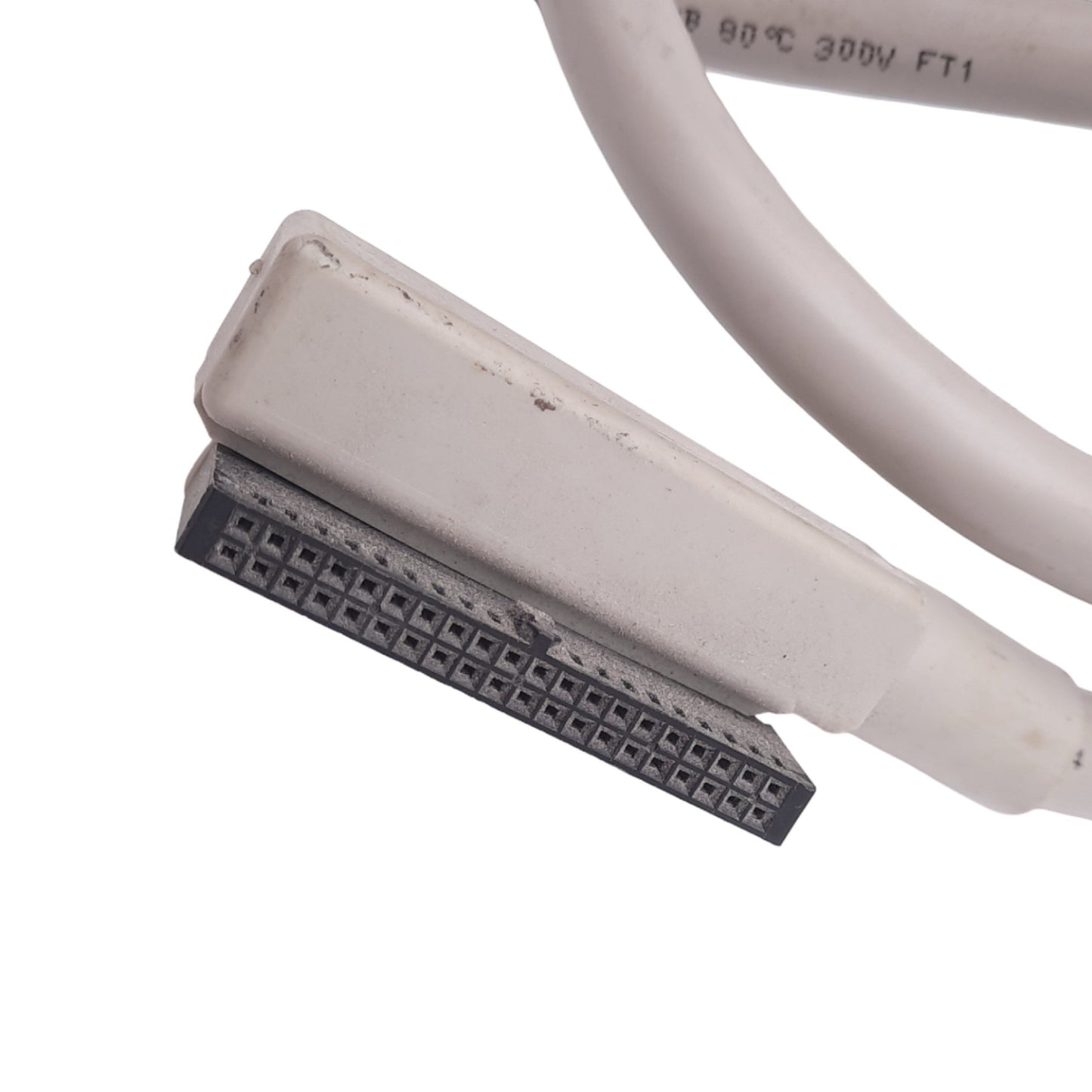 Used Allen Bradley 1492-CABLE010H Cable for 1746 I/O Modules, 40-Pin, 300V, 4ft