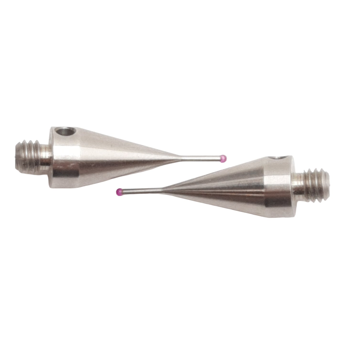 Used Lot of 2 Renishaw Ruby Ball Stylus, ø1mm Ball, 5mm EWL, 20mm OAL, M5, Steel