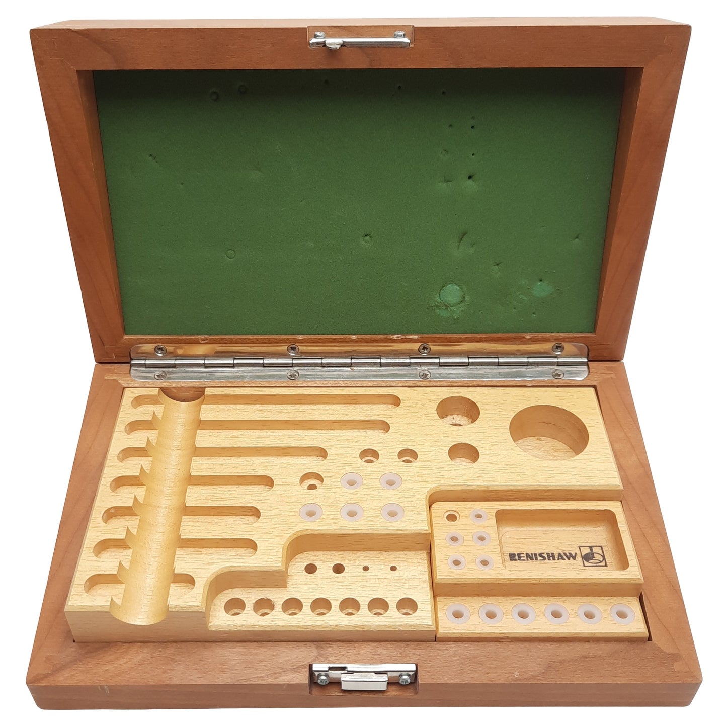 Used Renishaw Wooden Storage Box For TP7M Styli Extensions, *Styli Extn Not Included*