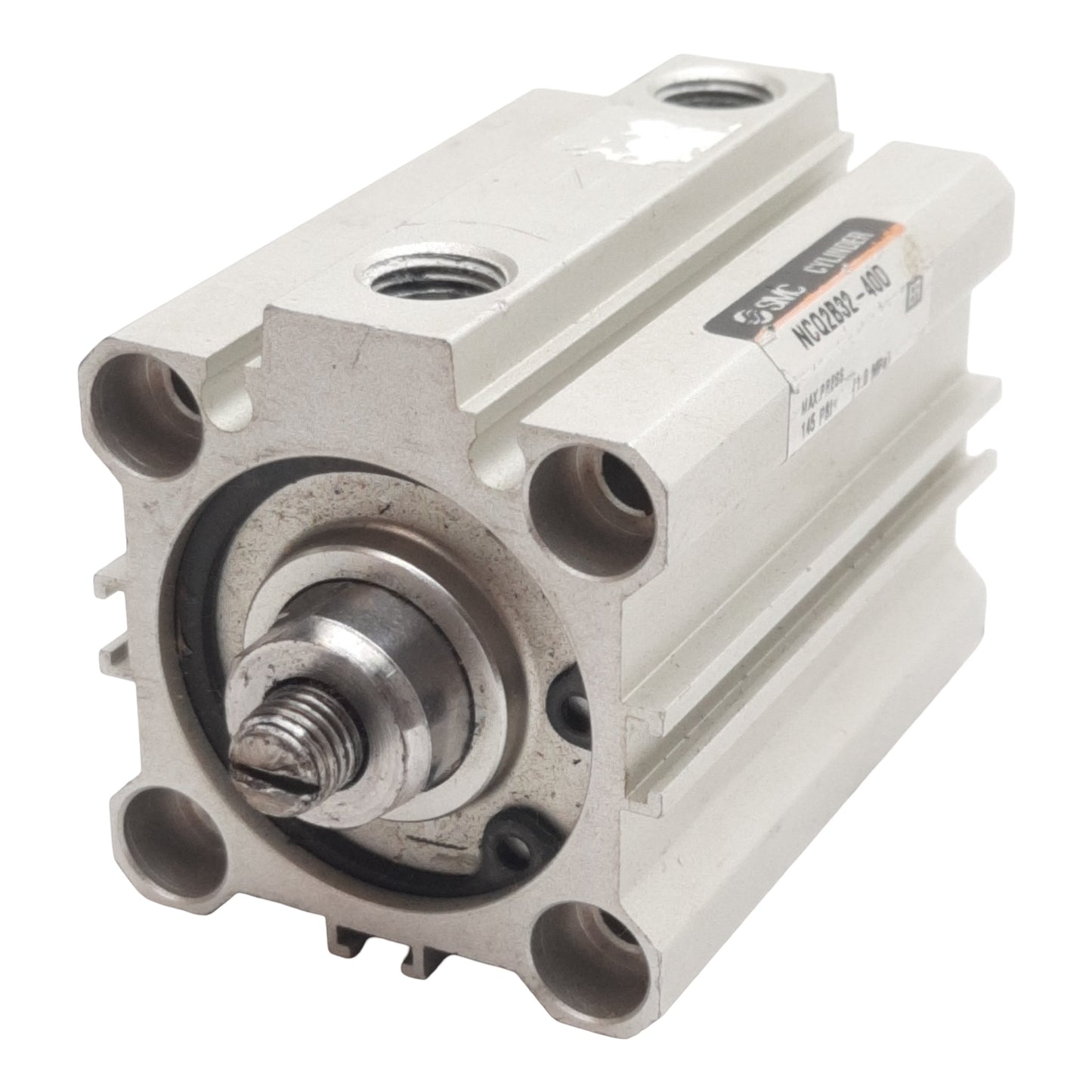 Used SMC NCQ2B32-40D Compact Cylinder, ø34mm Bore, 40mm Stroke, 145psi, 1/8in NPT
