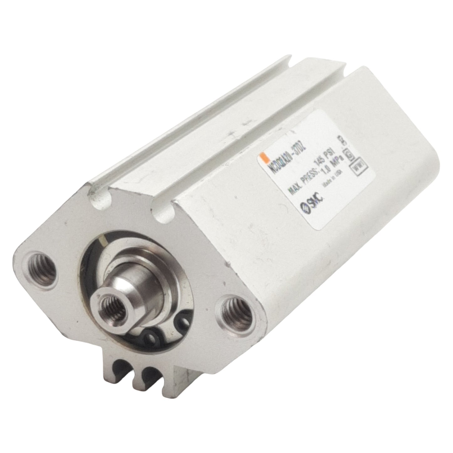 Used SMC NCDQ2A20-37DZ Compact Cylinder, ø20mm Bore, 37mm Stroke, 1.0MPa, M5