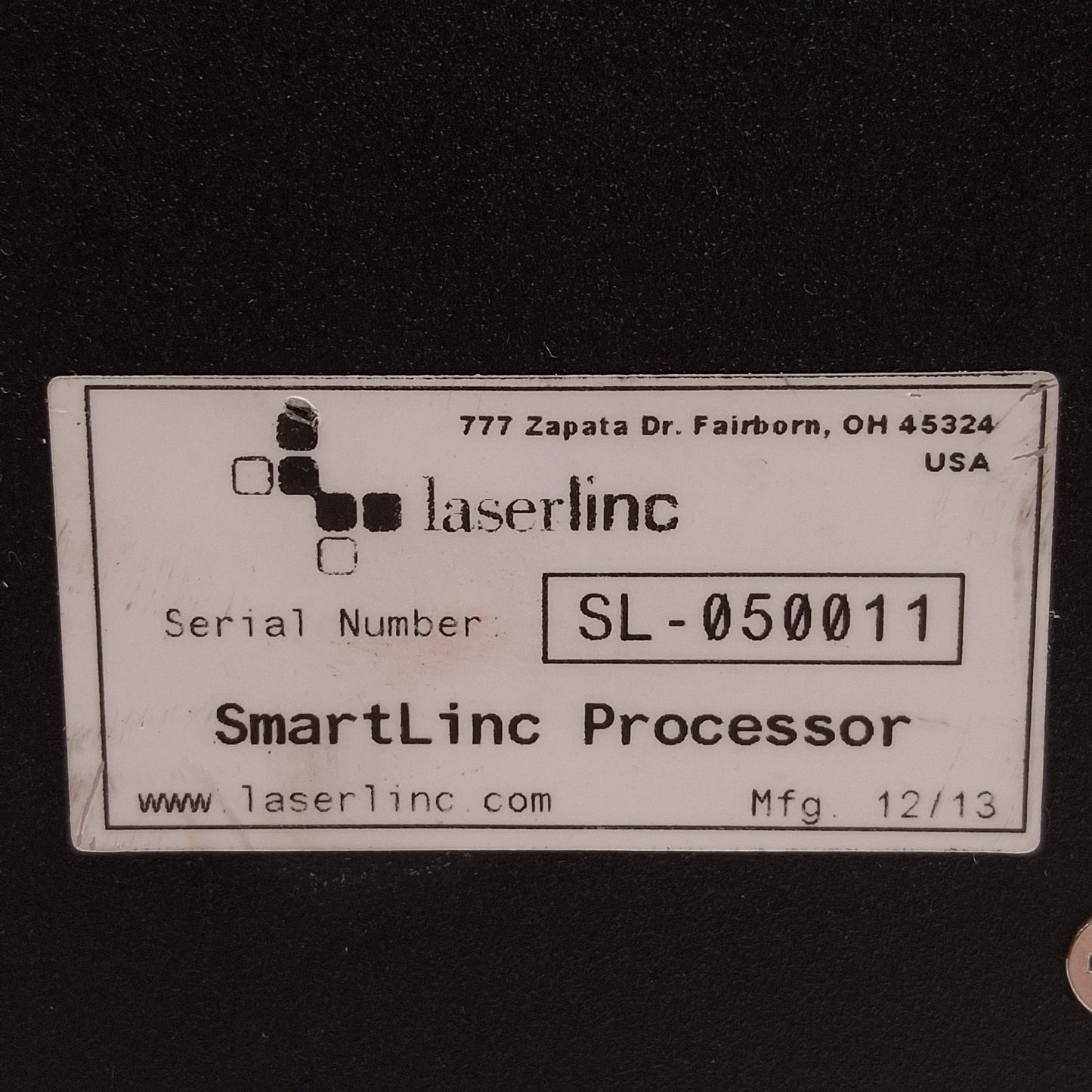 Used LaserLinc SL-050011 SmartLinc Processor For Laser Measurement System, 100/240VAC