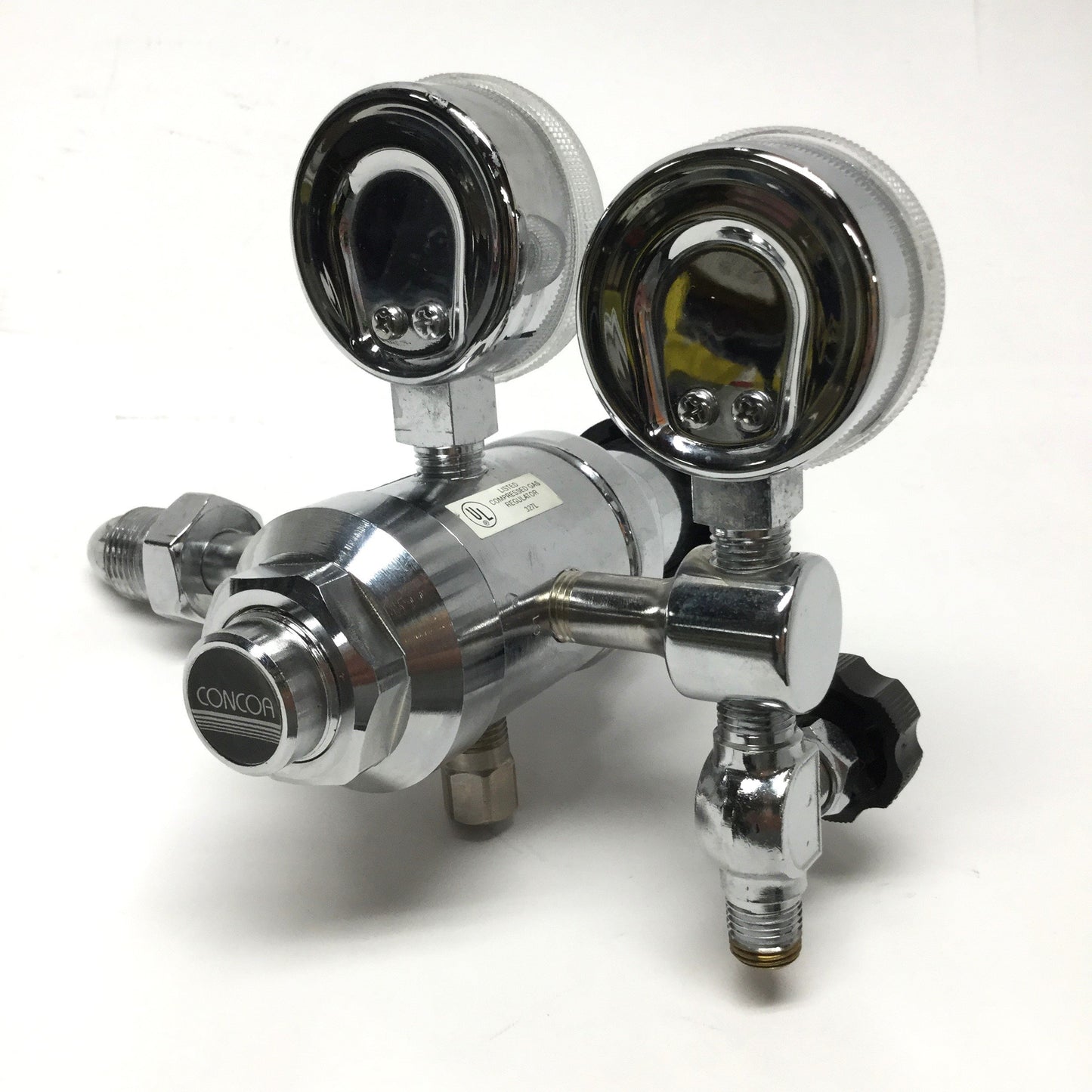 Used Concoa 315535110 Dual Stage Gas Regulator CGA 500 Inlet, 1/4" NPT Out, 0-100psi