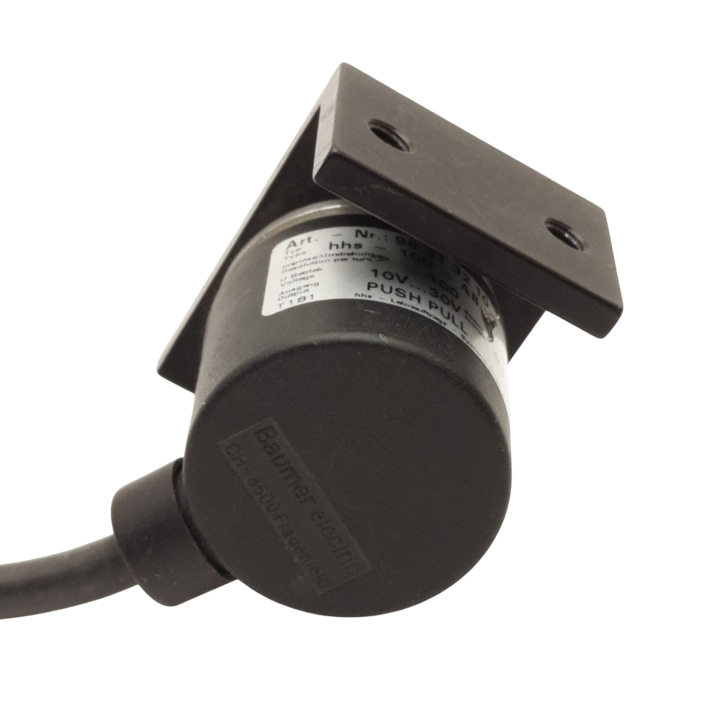 Used HHS Encoders 96313210 HHS-100-AB Rotary Encoder, 100Pulse/Turn, Push/Pull Output