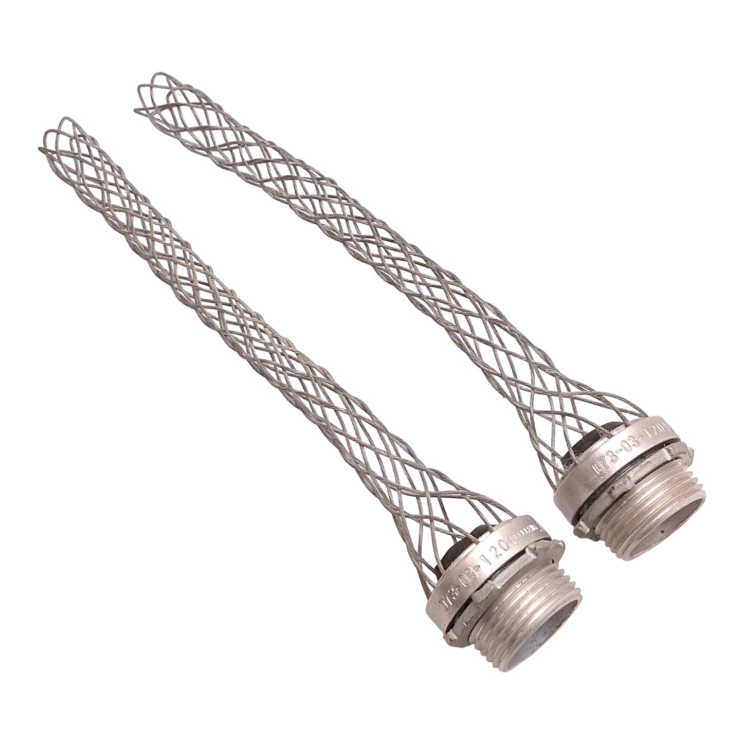 Used Lot of 2 Hubbell Kellems 073-03-1204 Strain Relief Cord Grip ø0.73-0.97in 1NPT