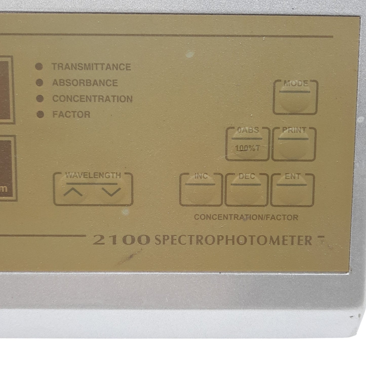 Used Unico Model 2100 Spectrophotometer 5nm Slit, 1200 Lines/mm, 325-1000nm, 4-Posi.