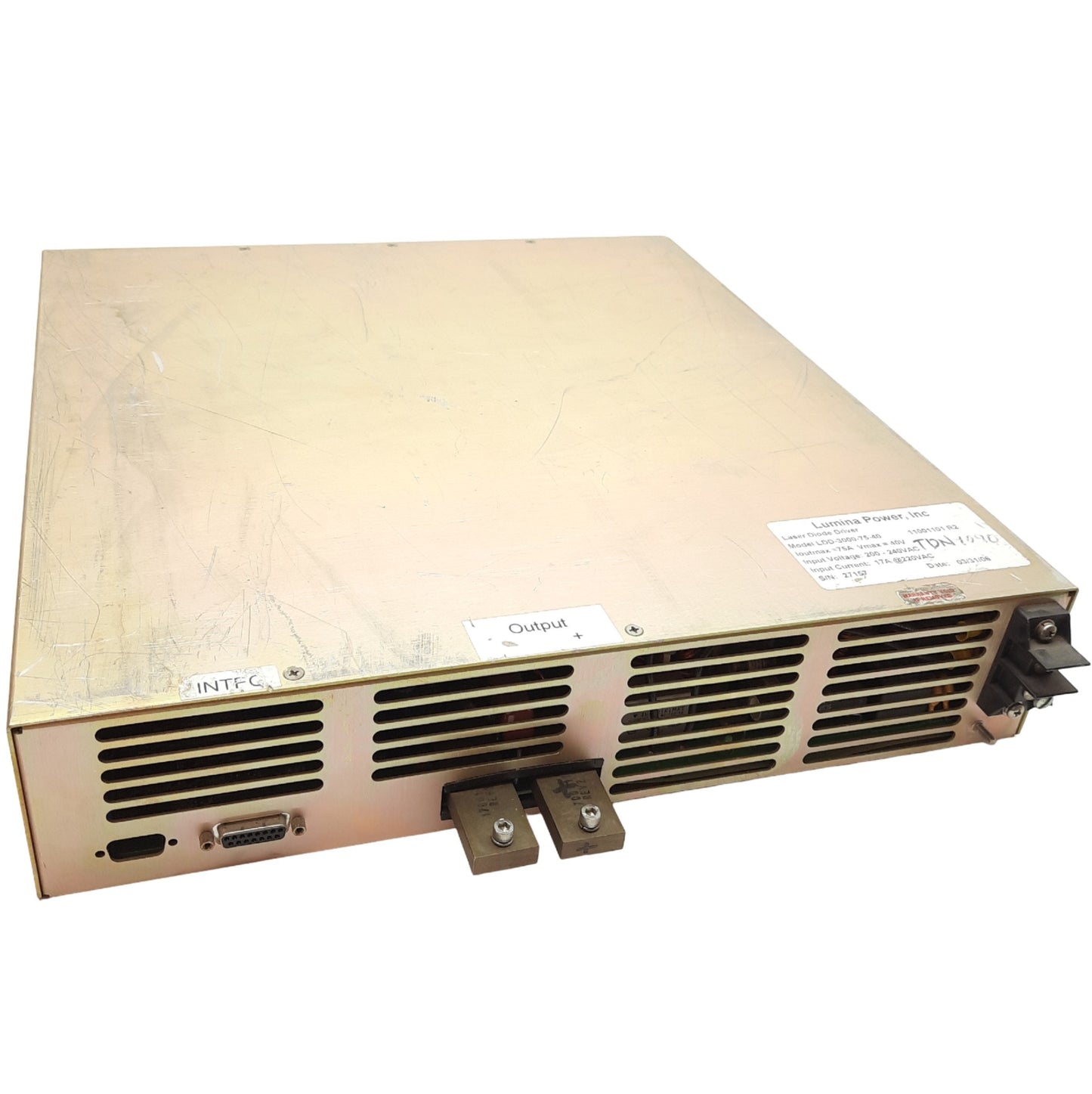 Used Lumina Power LDD-3000-75-40 Laser Diode Driver, 40 V VMAX, 75A Ioutmax