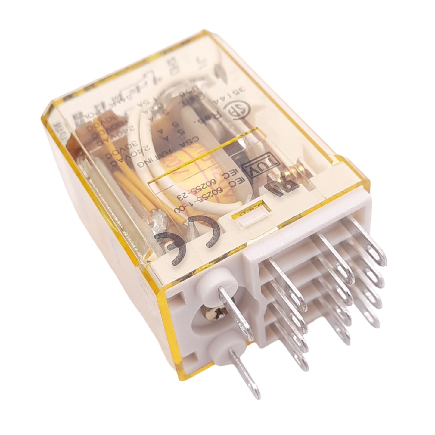 Used Lot of 3 IDEC RY4S-UL 24V Ice-Cube Relays, 4PDT, 14-Pin, 110-120VAC, 24VDC Coil