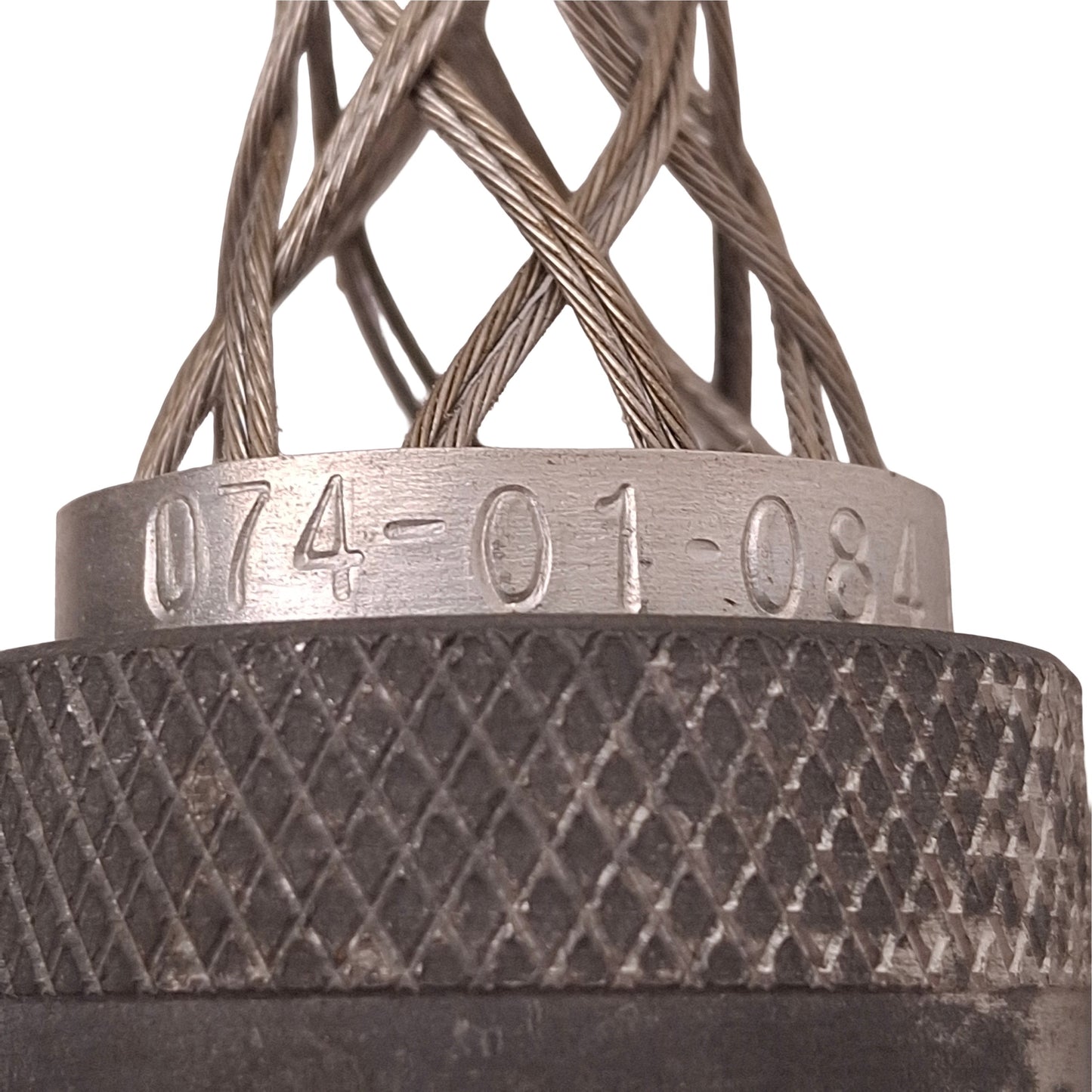 Used Hubbell Kellems 074-01-084 Strain Relief 90° Cord Grip ø0.625-0.670", 3/4in NPT