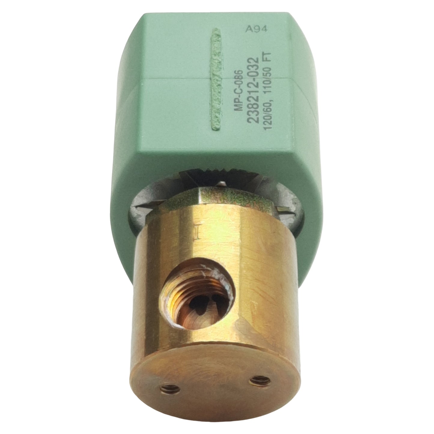 Used Asco 238212-032 MP-C-086 Red-Hat Solenoid Valve, 100psi, 1/4in NPT, 120VAC Coil