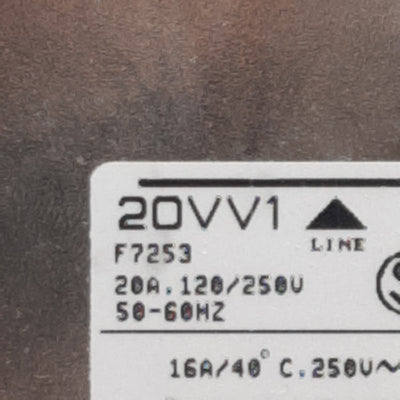 Used Corcom 20VV1 F7253 Single Phase Power Line Filter, 20A 120/250VAC 50/60Hz