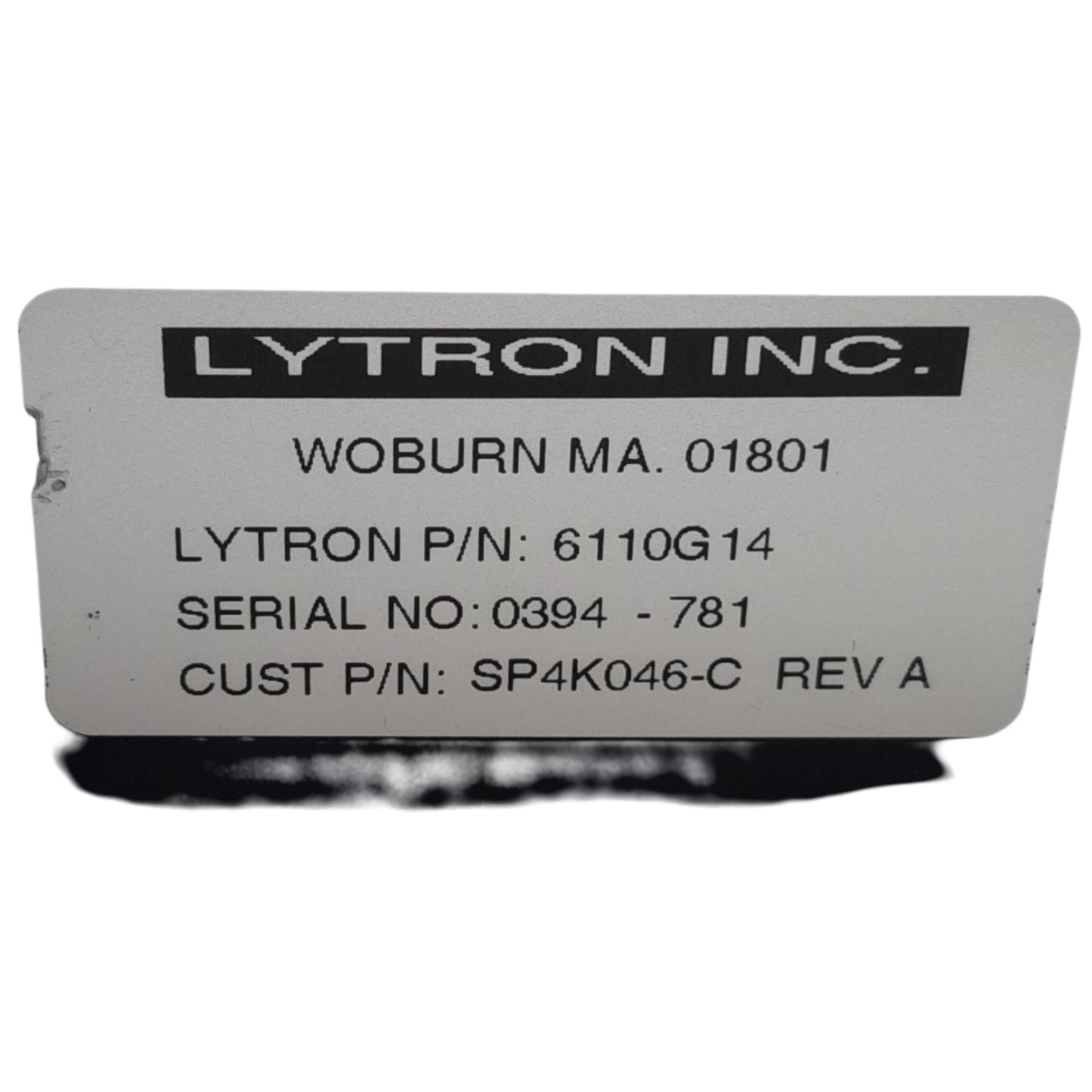 Used Lytron 6110G14 Liquid to Air Copper Heat Exchanger Water Cooler, 1140 BTU/HR