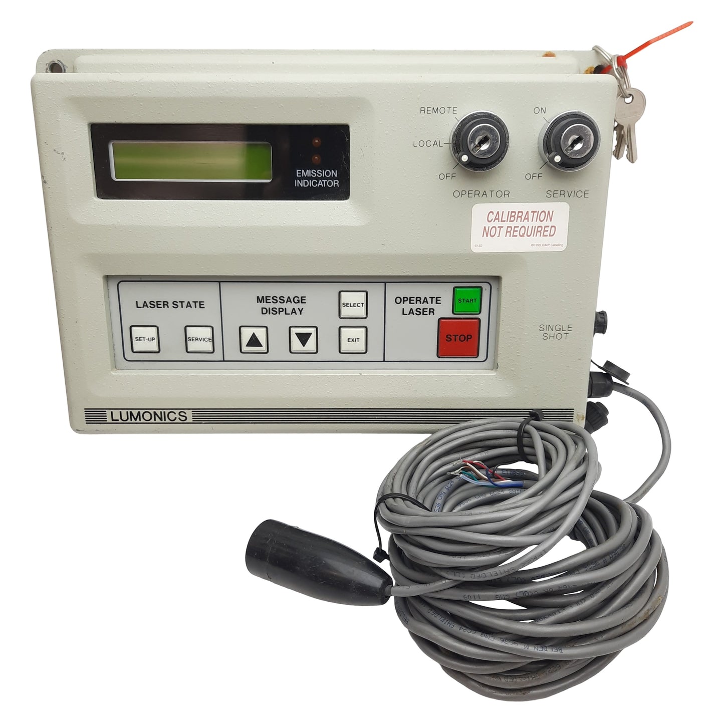 Used Lumonics 234RA691D-02 Rev .03 Control Key Pad For Laser System, *With Keys*