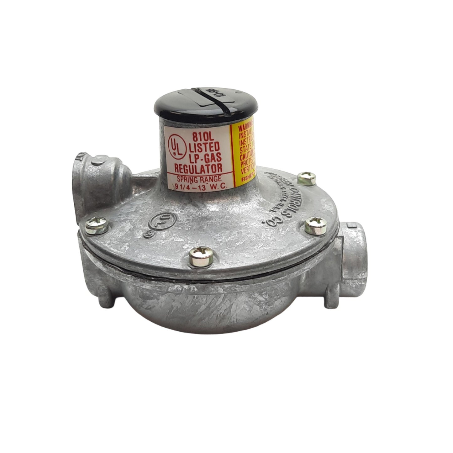 Used Fisher Controls Co Type 912 Regulator, Range 9 1/4"-13" W.C., 250 PSIG Max