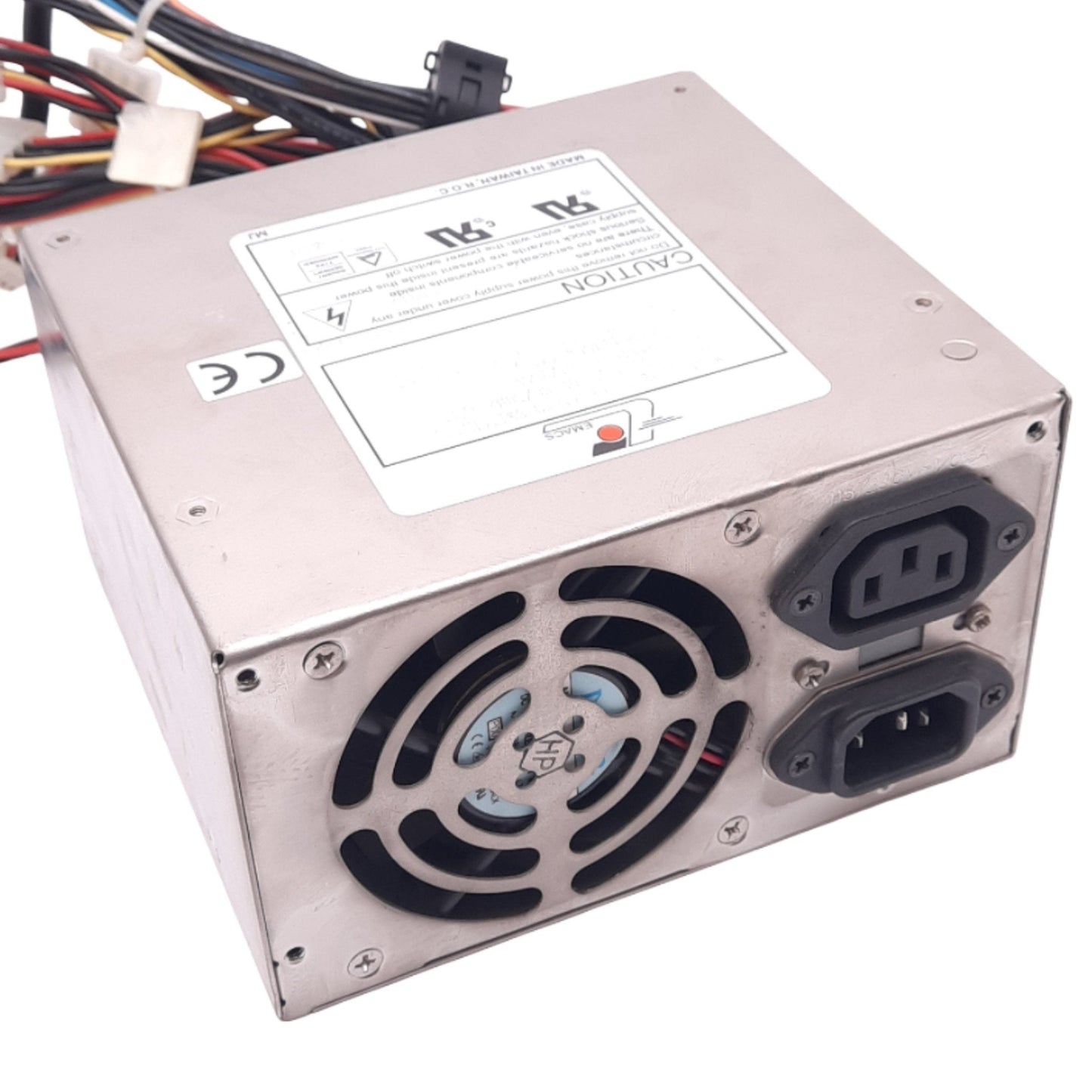 Used EMACS SP2-4400F AT Power Supply, 115/230VAC In, 5/12VDC 50/20A Out, 400W Max