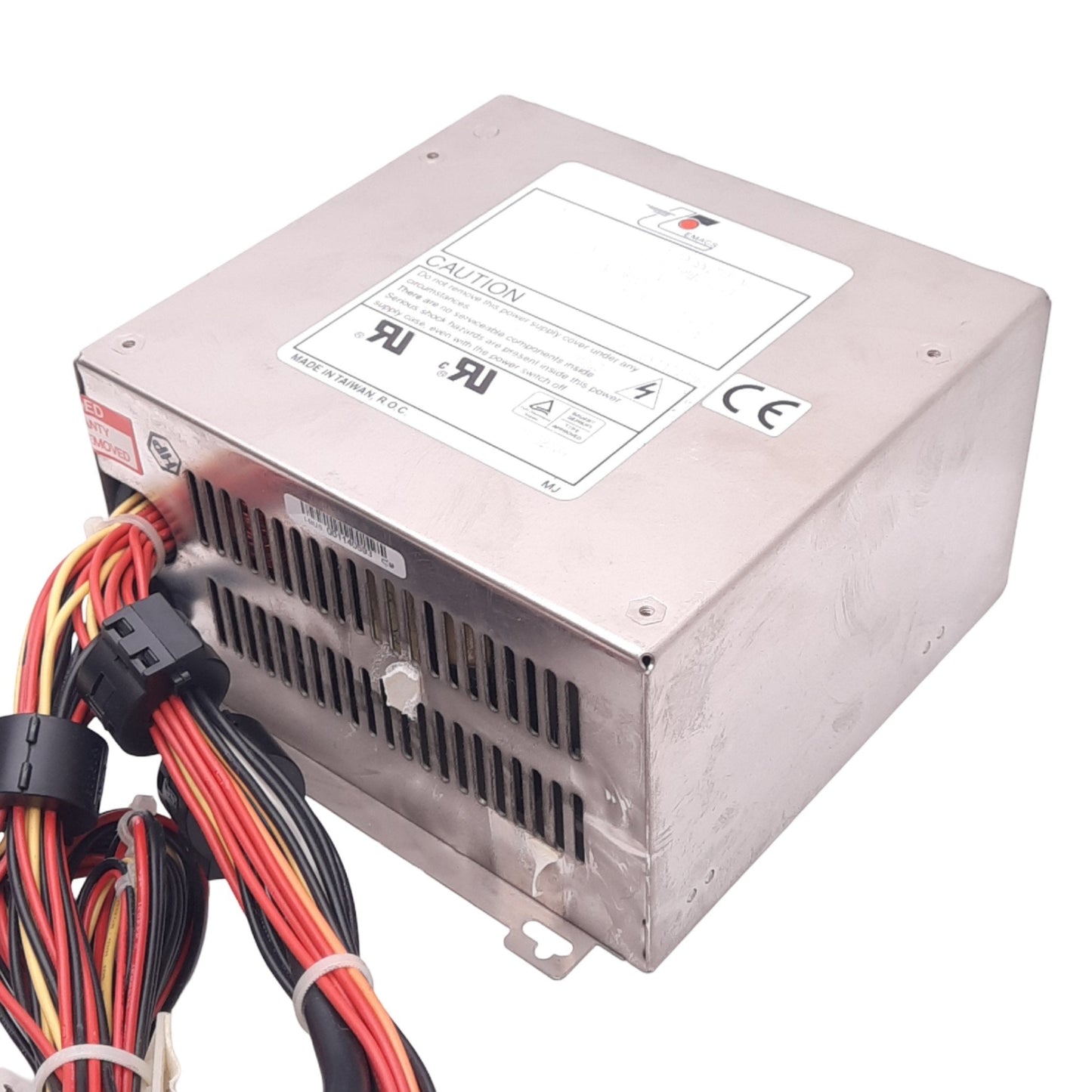 Used EMACS SP2-4400F AT Power Supply, 115/230VAC In, 5/12VDC 50/20A Out, 400W Max