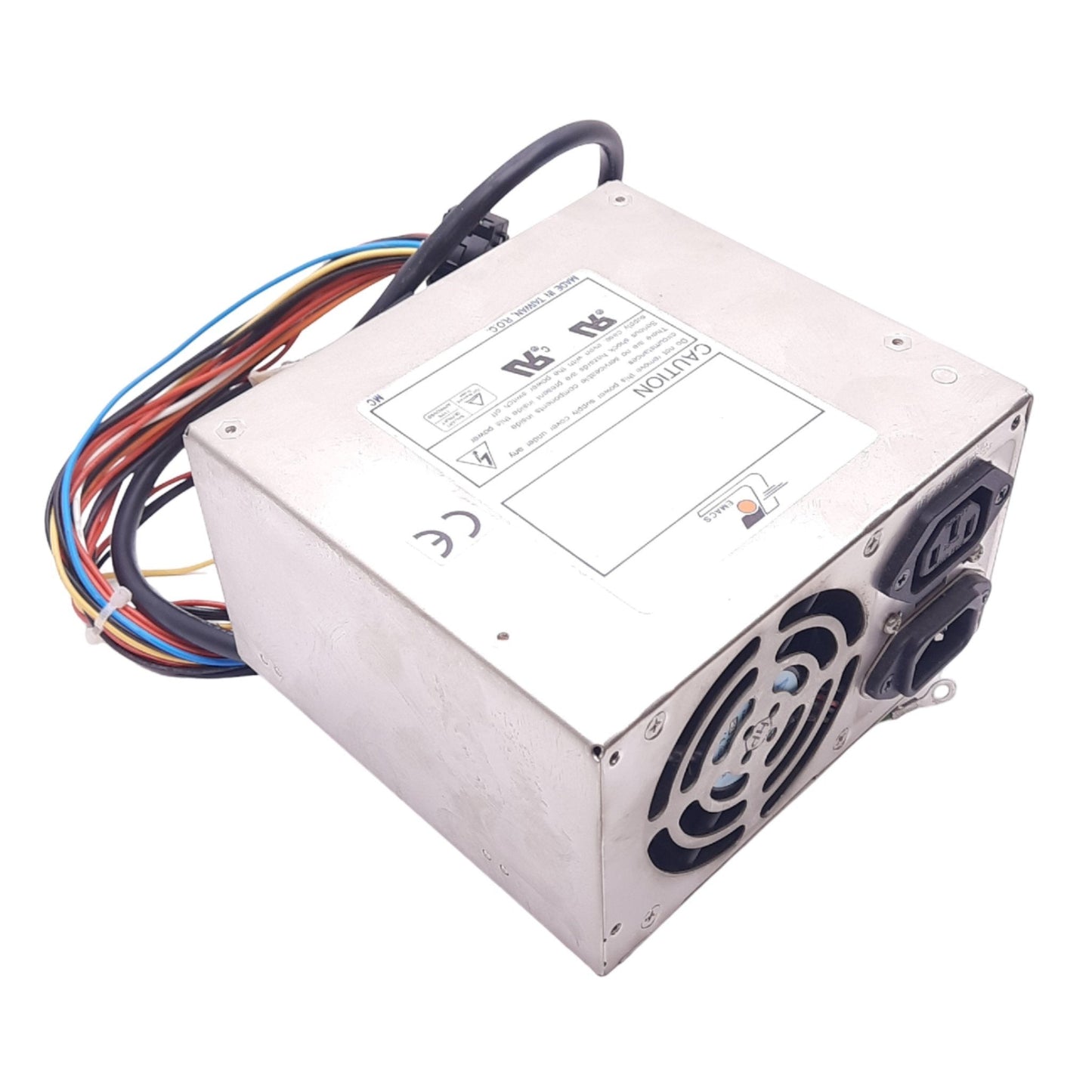 Used EMACS SP2-4400F AT Power Supply, 115/230VAC In, 5/12VDC 50/20A Out, 400W Max