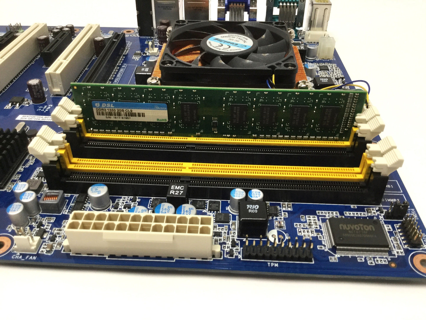 Used Avalue EAX-Q67 Industrial ATX Motherboard w/Intel G850 2.9GHz CPU, 2GB DDR3 RAM