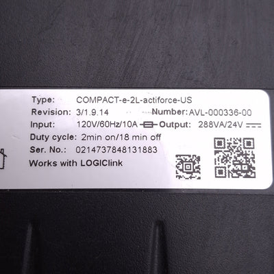 Used Actiforce COMPACT-e-2L-actiforce-US Height-Adjustable Desk Control Unit, 120VAC