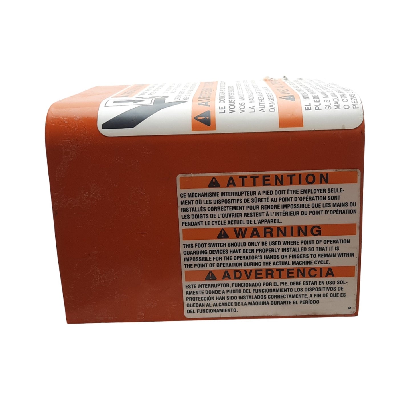 Used Linemaster 522-B14 Full Foot Guard, Heavy Gauge Steel, 4.4in x 6in, Single Foot
