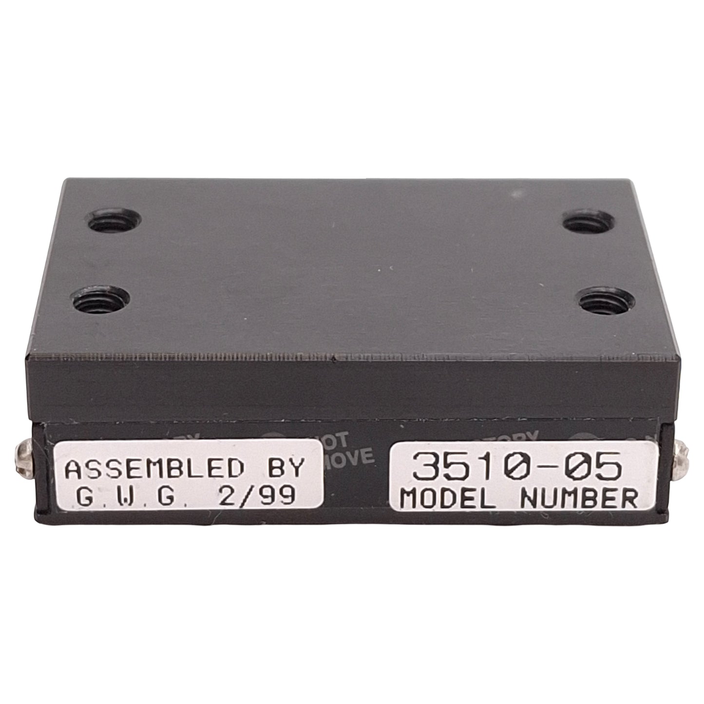 Used Parker 3510-05 Miniature Ball Bearing Manual Slide, 0.5in Travel, 17lb Load