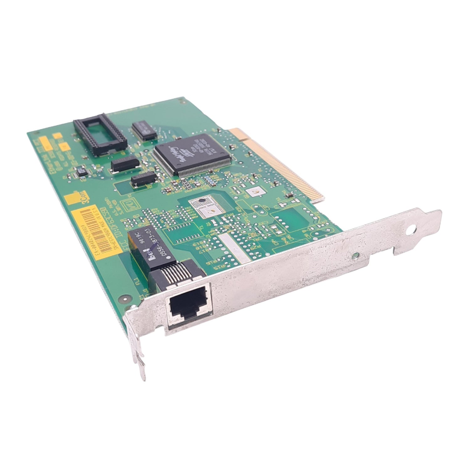 Used 3Com 03-0046-110 Rev B EtherLink III PCI Network Card, 10Mbps Max, RJ45