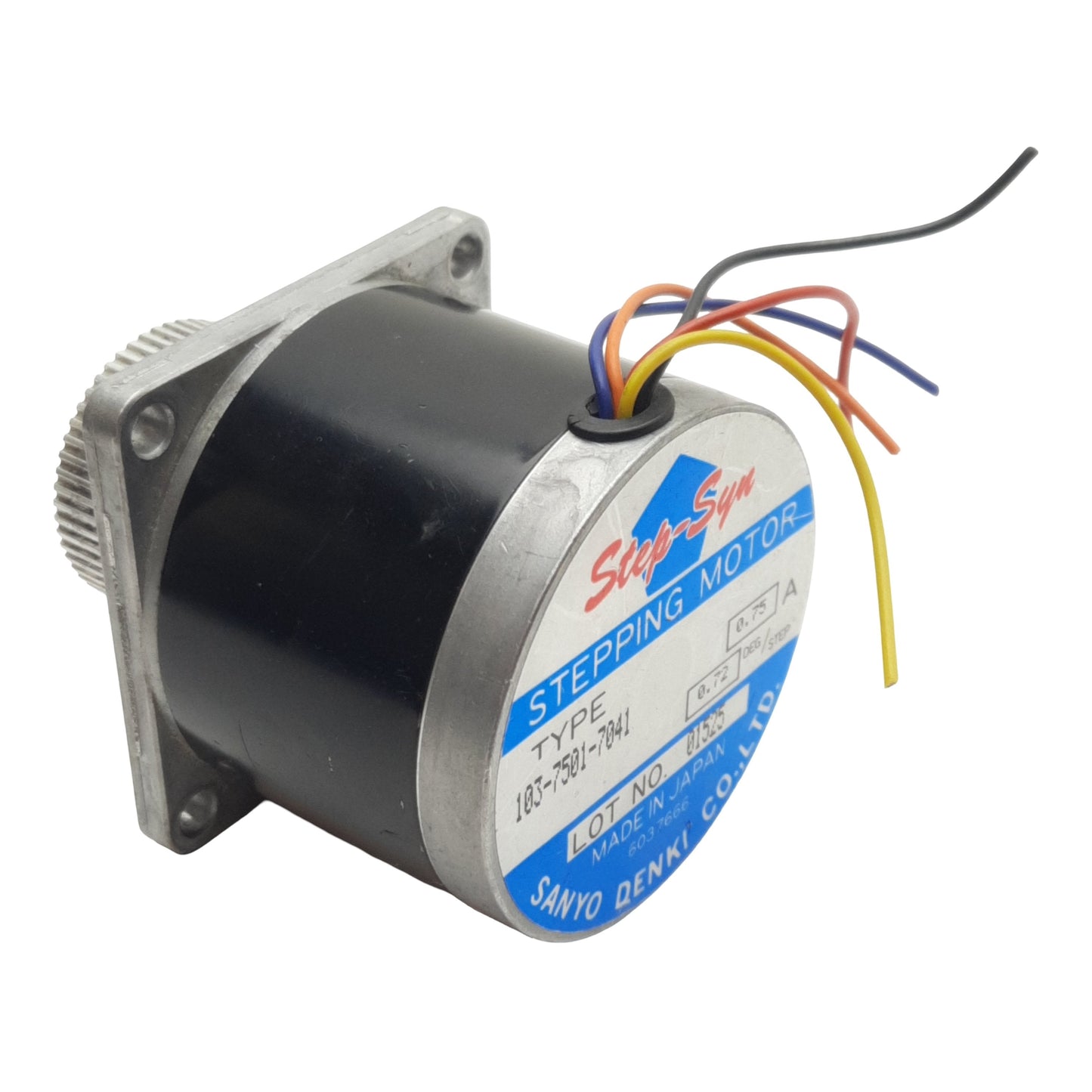Used Step-Syn 103-7501-7041 Stepper Motor 0.72°/Step, 2-Phase, ø6.35mm Shaft, NEMA 23