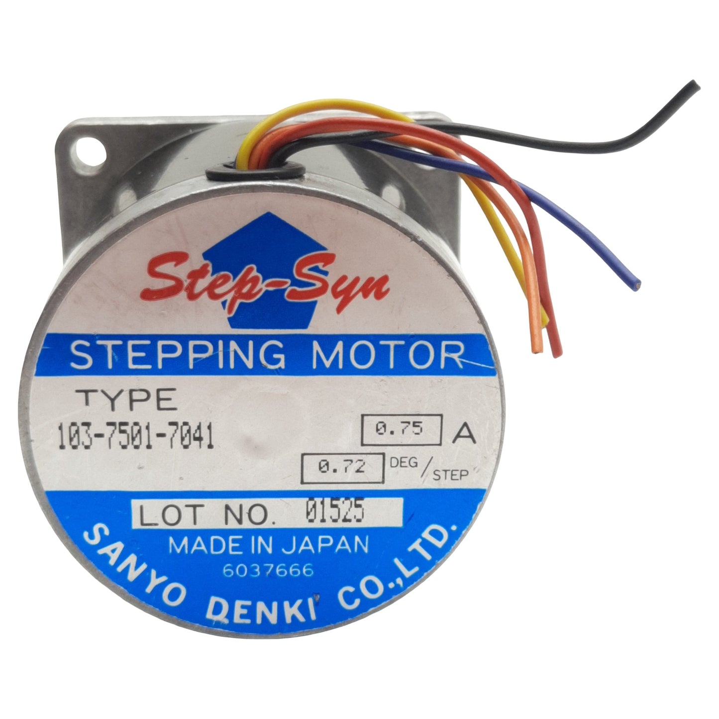 Used Step-Syn 103-7501-7041 Stepper Motor 0.72°/Step, 2-Phase, ø6.35mm Shaft, NEMA 23