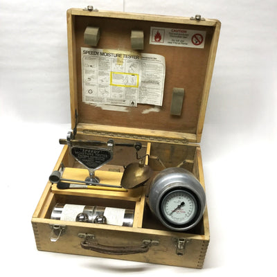 For parts or not working Thomas Ashworth Soiltest Inc. Vintage Speedy Moisture Tester Type D.1 w/Case