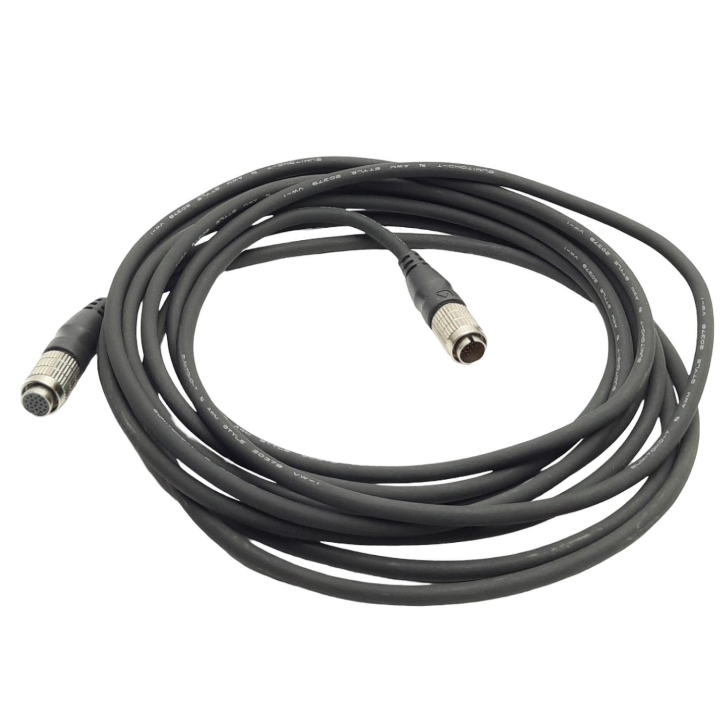 Used Panasonic GP-CA1K/38 Hirose Camera Cable, 16-Pin Male to Female, 3.8m Length