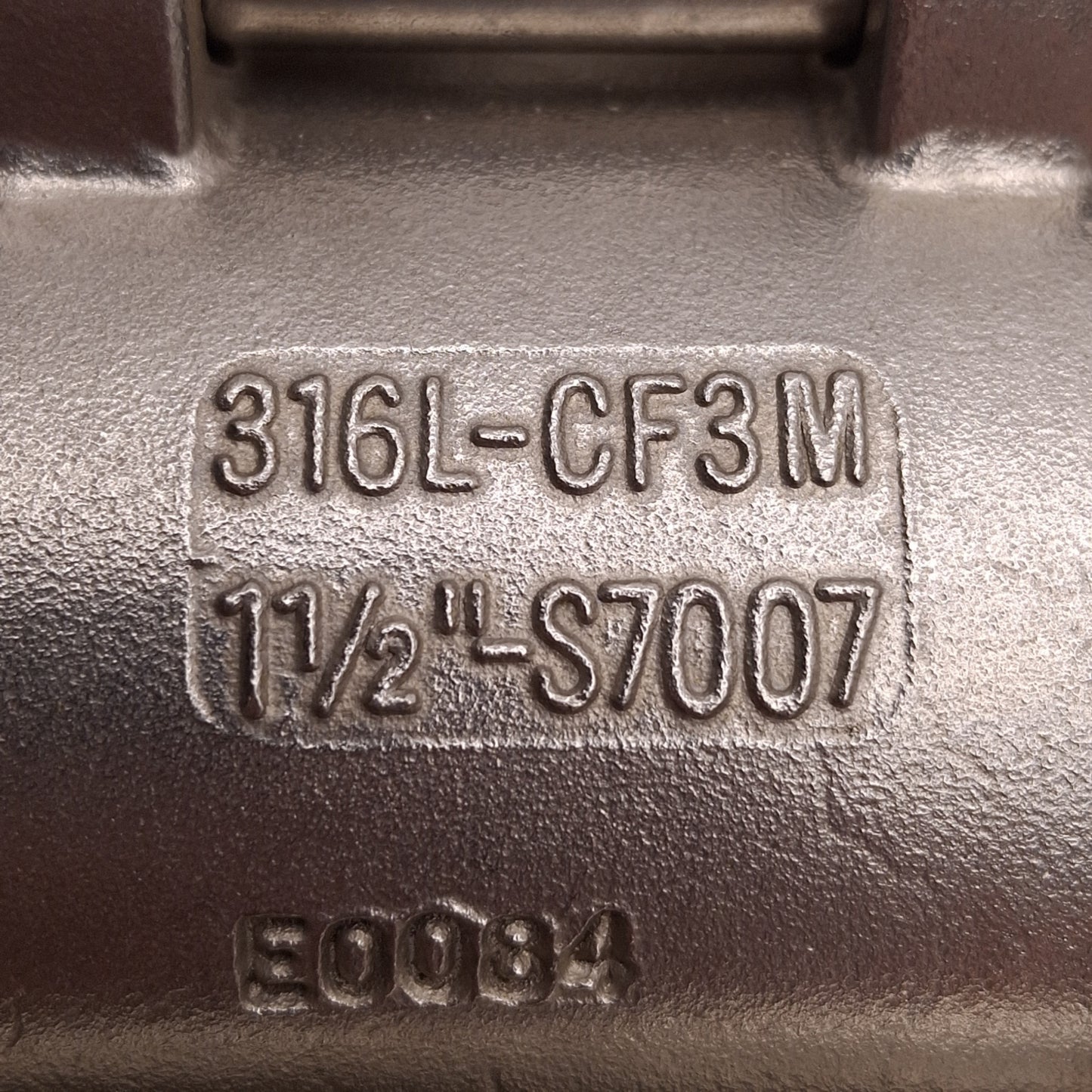 Used Flow-Tek 316L-CF3M-1-1/2-S7007 3-Piece Ball Valve, 1.5in Sanitary Fitting