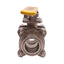 Used Flow-Tek 316L-CF3M-1-1/2-S7007 3-Piece Ball Valve, 1.5in Sanitary Fitting