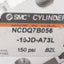 Used SMC NCDQ7B056-150D-A73L Pneumatic Cylinder, ø9/16in Bore, 1-1/2in Stroke, 150psi