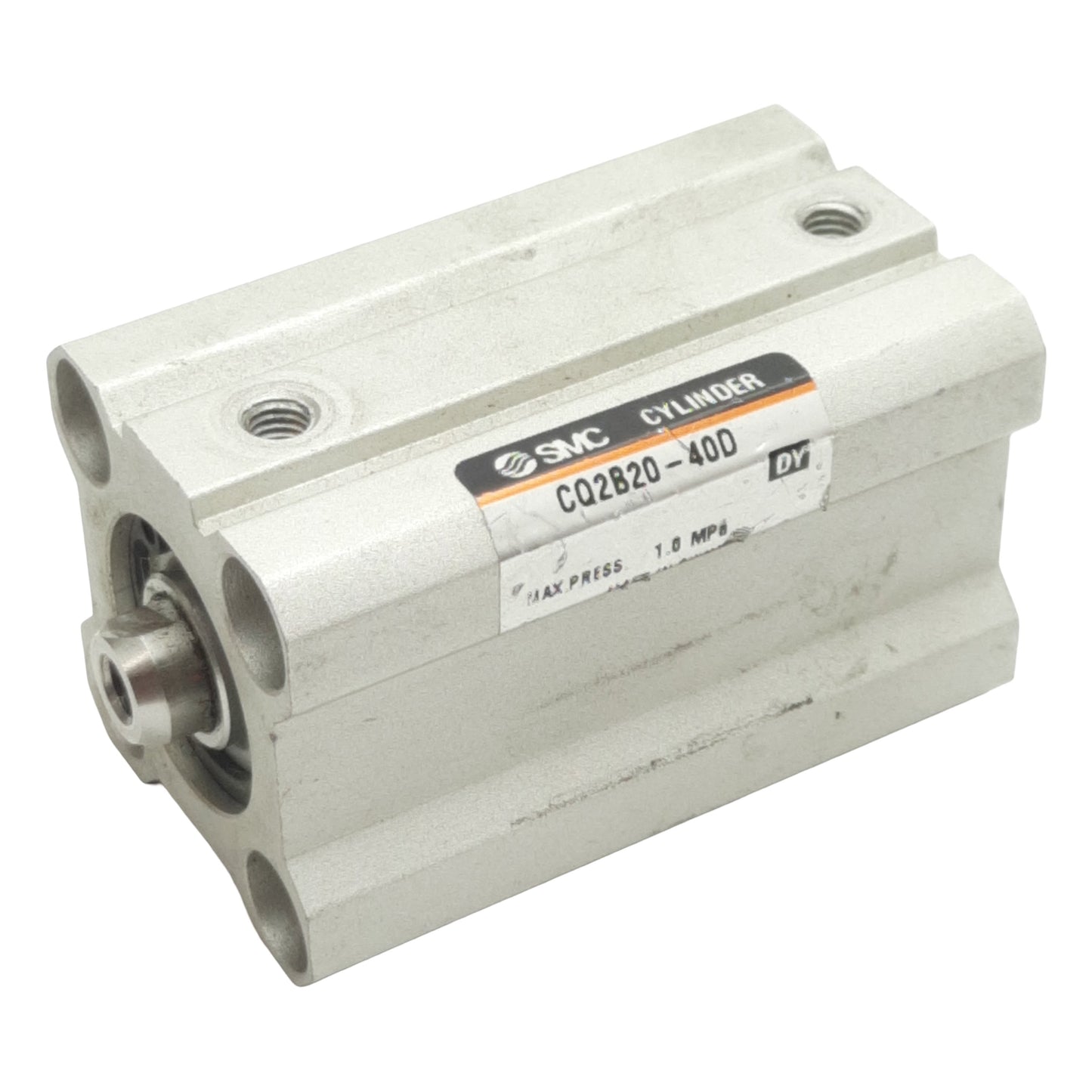 Used SMC CQ2B20-40D Pneumatic Compact Cylinder, ø20mm Bore, 40mm Stroke, M5, 1.0MPa