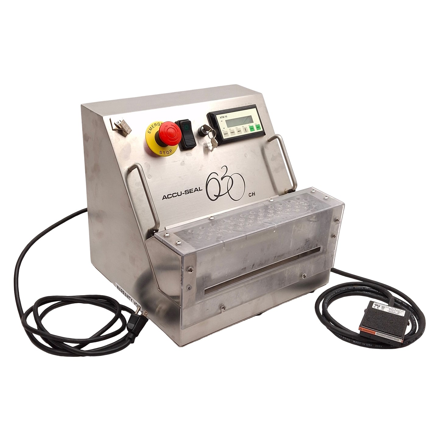 Used Accu-Seal 630CH-0B6 Constant Heat Medical Sealer, 8in Seal, 80PSI, 120VAC