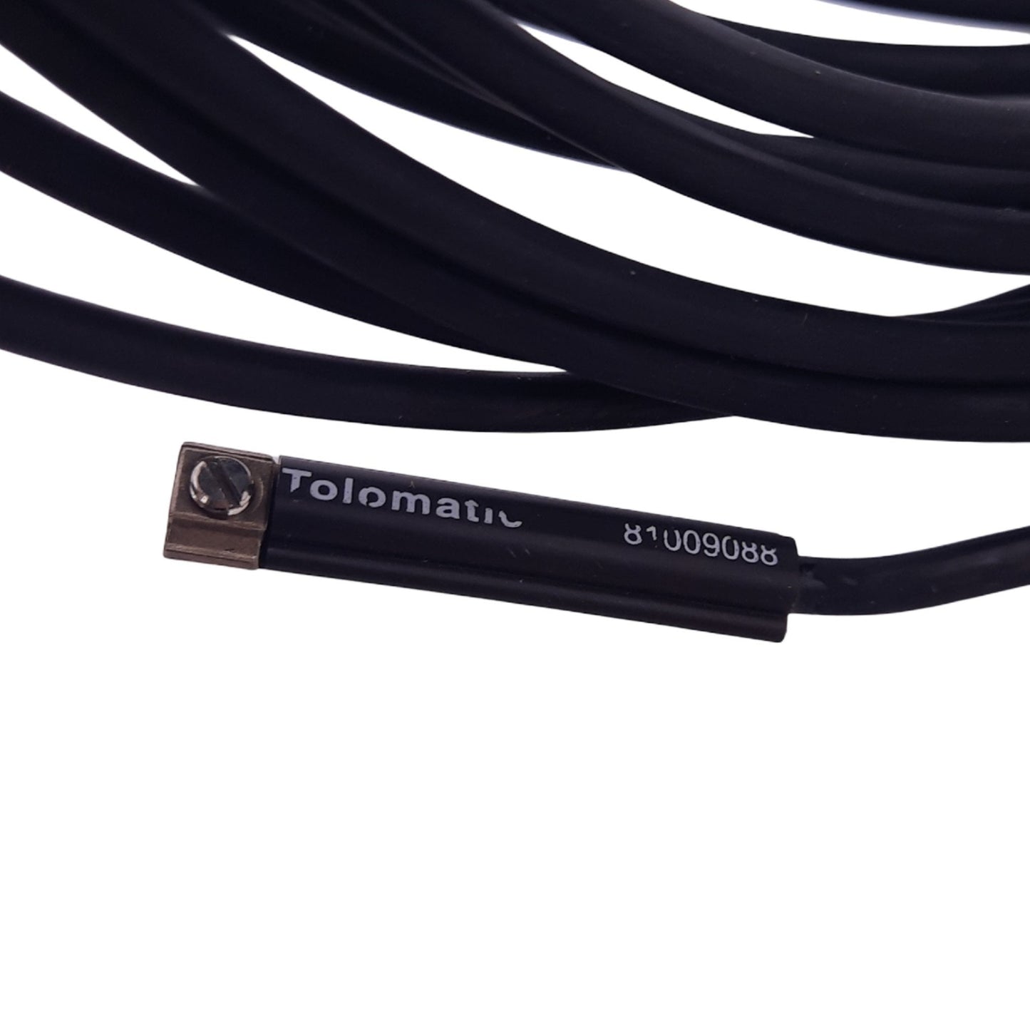 Used Tolomatic 8100-9088 Solid State Sensor Cable, PNP Normally Open, 10-30VDC, 5m
