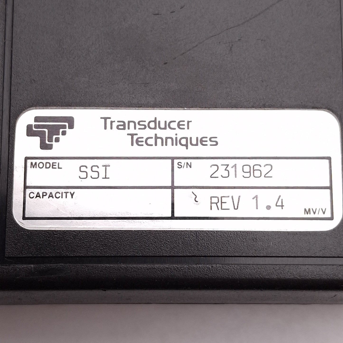 Used Transducer Techniques SSI Rev 1.4 Smart Sensor Indicator, 6-Digit LCD, 0.5µV Res