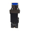 Used Telemecanique ZB2BW36 Push Button, 1 NC & 1 NO, 400VAC, 10A, Flush, Blue, 22mm