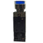 Used Telemecanique ZB2BW36 Push Button, 1 NC & 1 NO, 400VAC, 10A, Flush, Blue, 22mm